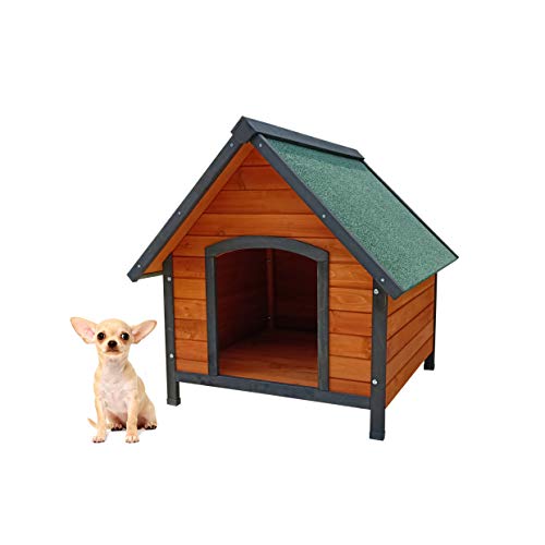 Gardiun KNH1210 - Caseta de perro de madera Sweet a 2 aguas 72x76x76 cm