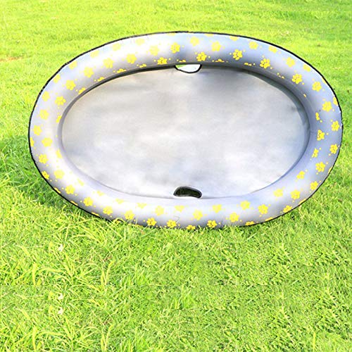 Ginkago Juguete inflable de la piscina del flotador de la piscina del animal doméstico del juguete (Grey)
