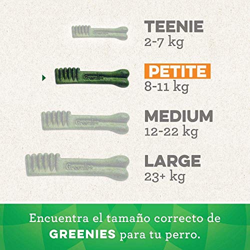 Greenies Snack dental Regular Petite para perros de 7kg a 11kg, bolsa de 340 g (Pack de 6)