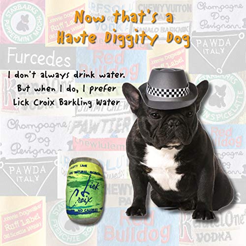 Haute Diggity Dog Muttini Bar Collection | Juguetes de Felpa chirriantes únicos para Perros Dogmestic e Impawted