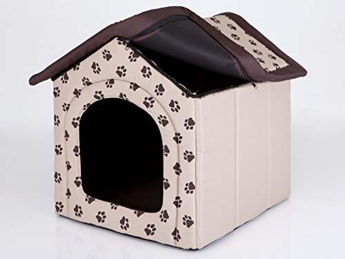 Hobbydog Caseta para Perros, tamaño 2, 44 x 38 cm, Material de codura, Lavable a máquina a 30 °C, Resistente a los arañazos, Producto Europeo, Beige, Small