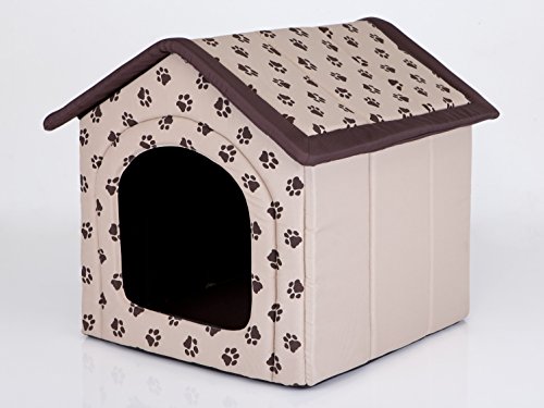 Hobbydog Caseta para Perros, tamaño 2, 44 x 38 cm, Material de codura, Lavable a máquina a 30 °C, Resistente a los arañazos, Producto Europeo, Beige, Small