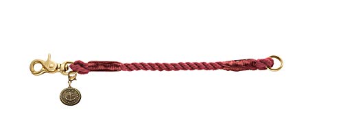 HUNTER 65935 List - Collar para Perros, Cuerda y mosquetón de latón, Marino, 45/8, Color Burdeos
