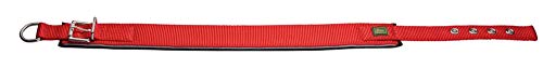 Hunter Collar de Neopreno Reflectante, para Perros, Rojo (Rojo/Negro), Tamaño 50, 39 - 46 cm, 45 mm