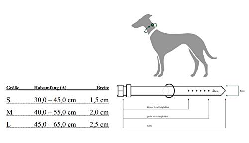 HUNTER - Collar de Nylon básico Modelo ALU-Strong Vario para Perro (M/Rojo)