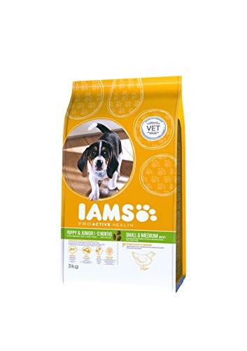 IAMS for Vitality Alimento para Cachorros Pequeños y Medianos con pollo fresco [3 kg]