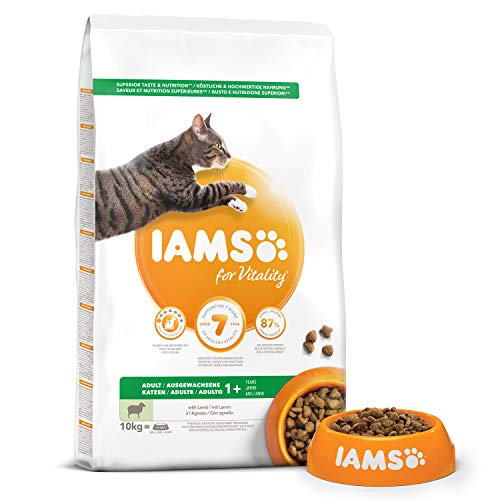 IAMS for Vitality Alimento para Gato Adulto con Cordero [10 kg]
