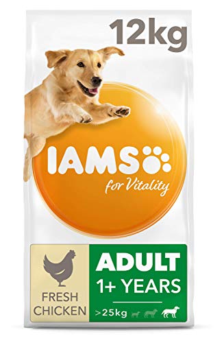 IAMS for Vitality Alimento para Perros Grandes Adultos con pollo fresco [12 kg]