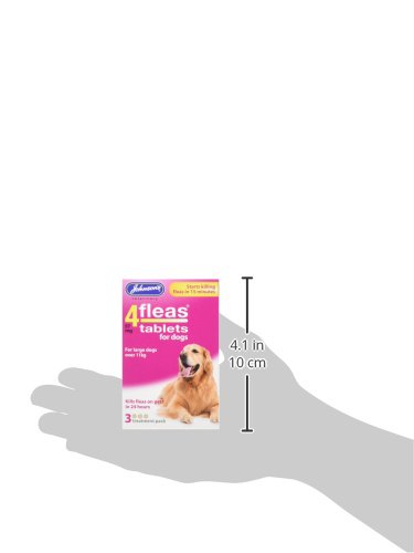 Johnsons Vet 4fleas Tablets for Dogs 3 Treatment Pack - D092