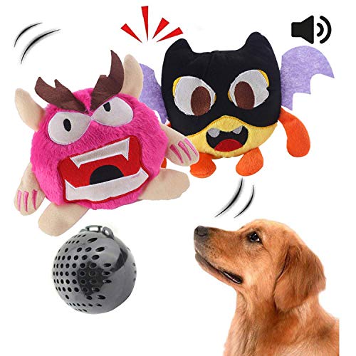 Juguete para perro Juguete interactivo para perro de peluche zumbido Juguete de pelota automático Electrónico Sacudiendo el juguete de salto loco Deportes 2 juegos