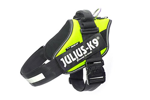 Julius-K9 16IDC - Power Harness, Multicolor (Verde Neón), 63-85 cm