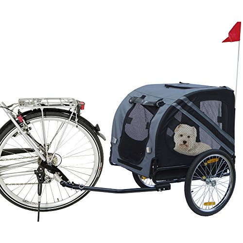 Karlie 31605 Doggy Liner Economy Remolque para Bicicleta, 125 x 95 x 72 cm, Gris y Negro