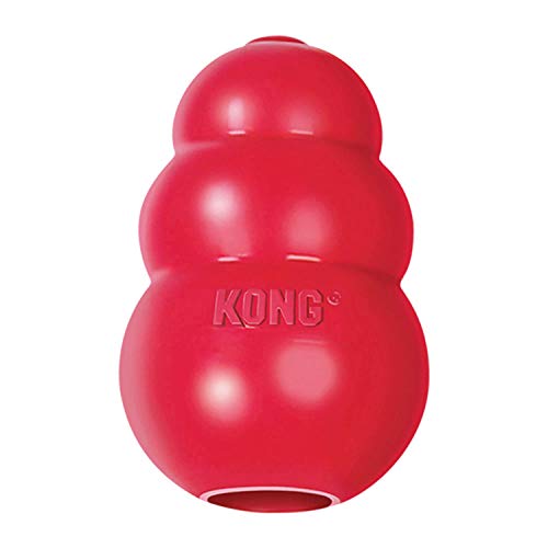 KONG - Classic - Juguete de resistente caucho natural - Para morder, perseguir o buscar - Para Perros Grandes