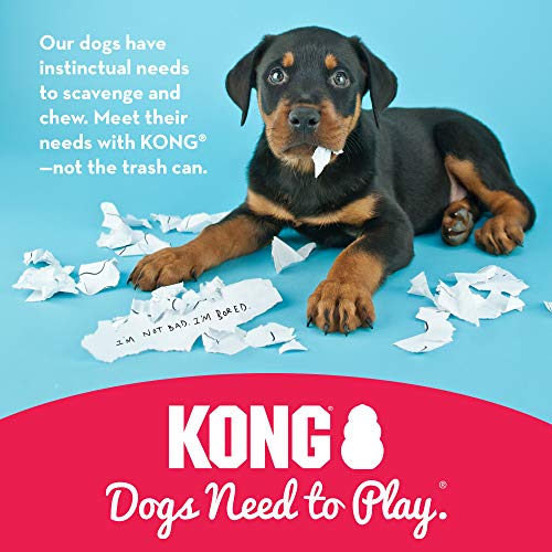 KONG - Classic - Juguete de resistente caucho natural - Para morder, perseguir o buscar - Para Perros Pequeños