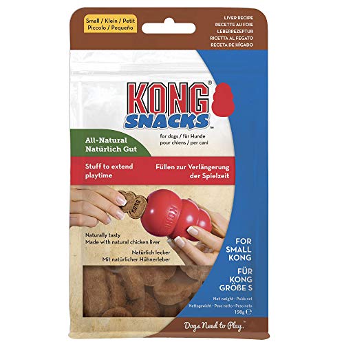 KONG - Snacks - Golosinas para perros (Ideal para los juguetes de caucho KONG) - Galletas de hígado - Para Perros de Raza Pequeña