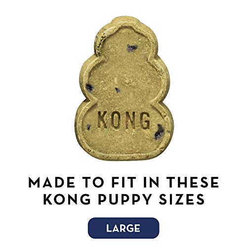 KONG - Snacks - Golosinas para perros (Ideal para los juguetes de caucho KONG) - Galletas Naturales - Para Perros de Raza Grande