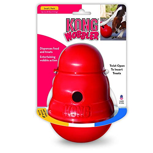 KONG - Wobbler - Dispensador de golosinas, apto para lavavajillas - Para Perros de Raza Pequeña