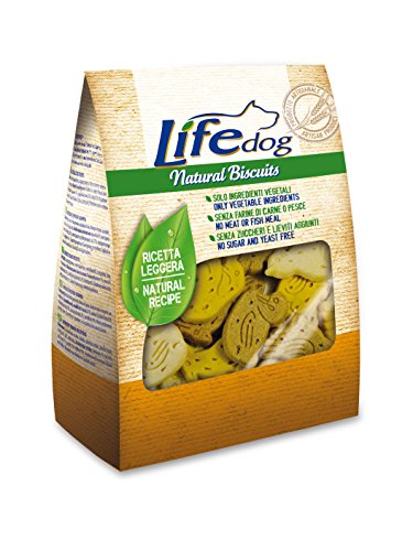 Life Dog Natural Biscuits, Galletas con Forma de Animales. 500 gr