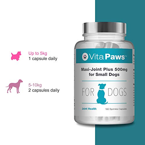 Maxi-Joint Plus 500mg para Perros Pequeños - 180 Cápsulas - VitaPaws