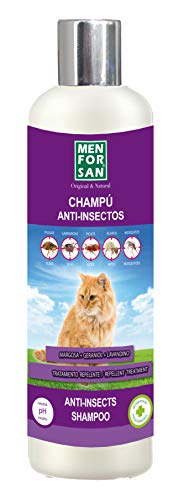 MENFORSAN  Champú Anti-Insectos con Margosa, Geraniol Y Lavandino - Gatos 300 ml