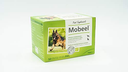 Mobeel Alimento complementario en polvo para perros y gatos - 50 Sobres de 4g (Total: 200 g)