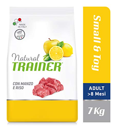 Natural Trainer Adult Small & Toy pienso para perros con ternera