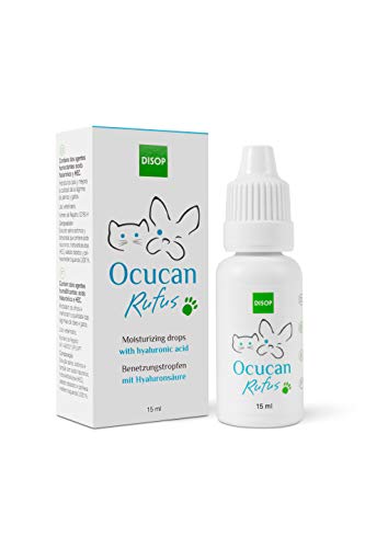 Ocucan Gotas Hidratantes Para Ojos de Perros y Gatos. Gotas Humectantes con Ácido Hialurónico - 15 ml