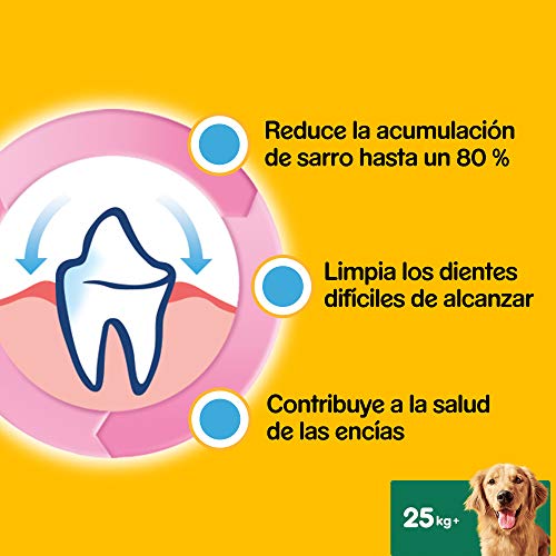 Pedigree Pack de 28 Dentastix de uso diario para la limpieza dental de perros grandes (Pack de 4)