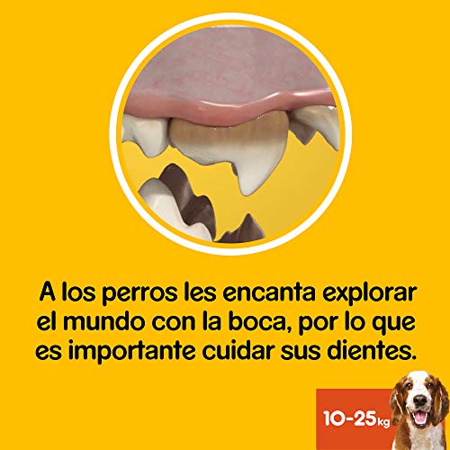Pedigree Pack de 28 Dentastix de uso diario para la limpieza dental de perros medianos (Pack de 4)