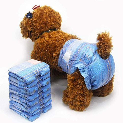 Pet Soft Pañales Desechables para Mascotas Pañales Suaves Superabsorbentes para Perros Hembra Estilo de Vaquero Pañales para Perros Pequeños 3 Bolsas 24 Unidades XS