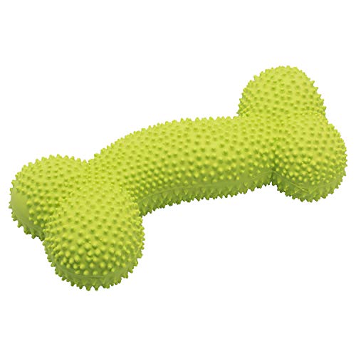Petper Cw-0094EU - Juguete con sonido de látex para perros con forma de hueso espinoso, juguete interactivo para jugar y entrenar
