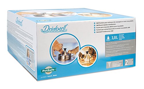 PetSafe Drinkwell - Fuente para Mascotas, 360, de Acero Inoxidable