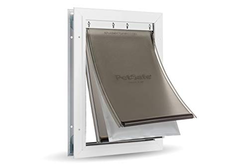 PetSafe - Puerta de Aluminio para Mascotas Extreme Weather de tamaño Mediano, 2,04 kg