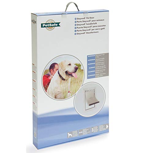 PetSafe Staywell - Puerta para mascotas con marco de aluminio, X-Large (660 ml)