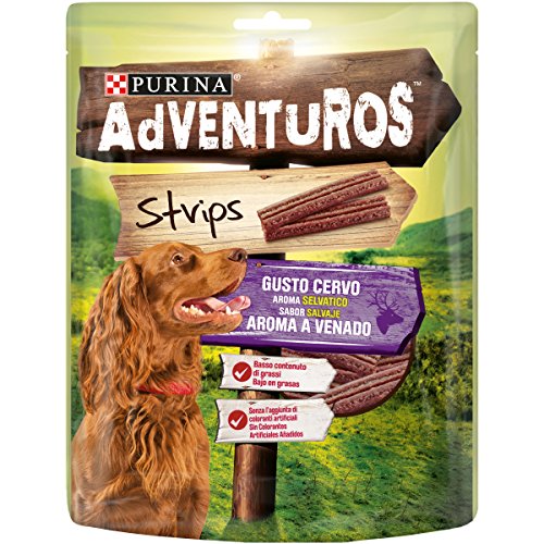 Purina Adventuros Strips golosinas y chuches naturales para perros 6 x 90 g
