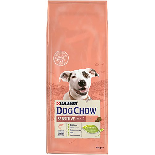 Purina Dog Chow Sensitive pienso para Perro Adulto Salmón 14 Kg
