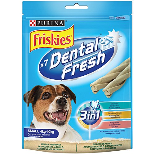 Purina Friskies Dental Fresh golosinas dental para Perro Pequeño 6 x 110 g