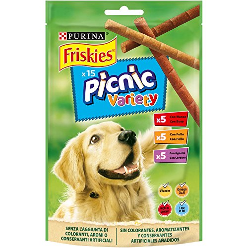 Purina Friskies Picnic Variety golosinas y chuches para perros 8 x 126 g