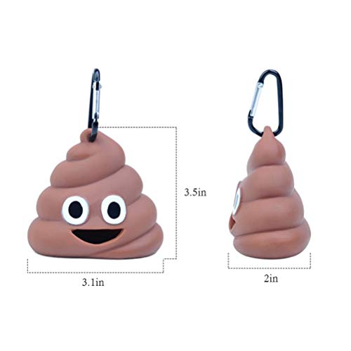 Pywee Cute Poop Garbage Bag Separator Dispensador de Bolsa desechable portátil para Mascotas