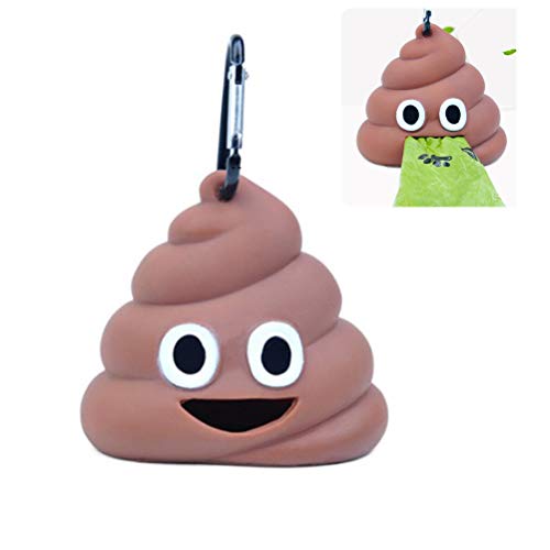 Pywee Cute Poop Garbage Bag Separator Dispensador de Bolsa desechable portátil para Mascotas