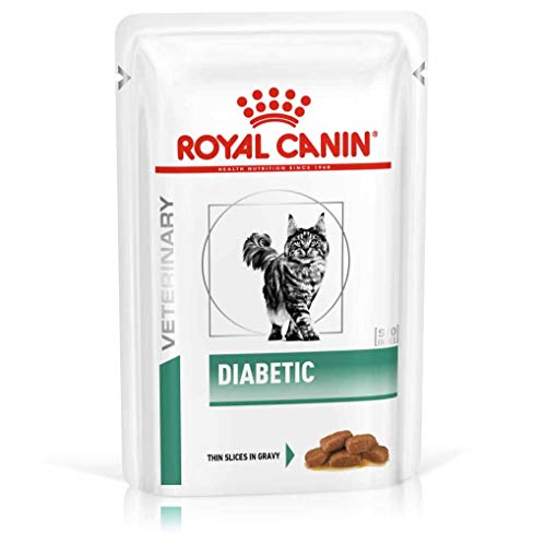 Royal Canin C-583938 Feline Diabetic, Comida para gatos, 100 gr, 12 sobres
