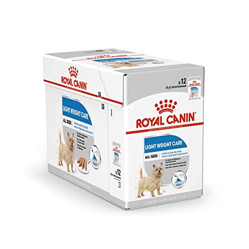 ROYAL CANIN - Comida Húmeda para Perros Adultos Light Weight Care 12 X 85 G
