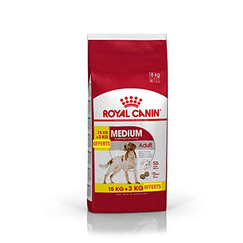 Royal Canin Medium Adult Dry Mix 15 kg + 3 kg Extra Free (Total 18 kg)