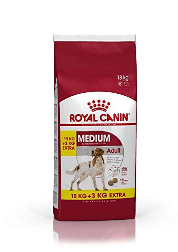 Royal Canin Medium Adult Dry Mix 15 kg + 3 kg Extra Free (Total 18 kg)