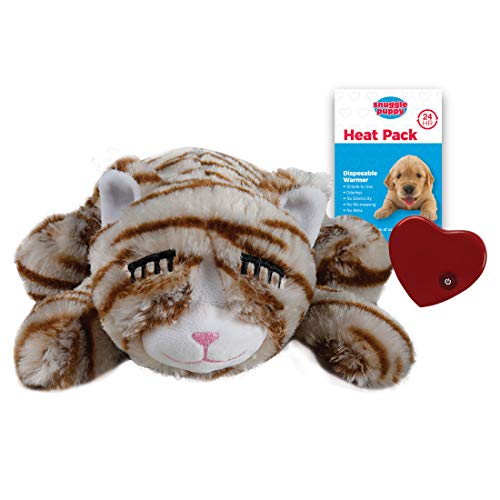 Smart Mascota Amor Snuggle Kitty Comportamiento Ayuda Juguete para Mascotas, marrón Tigre