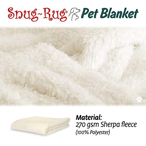 Snug Rug - Manta de Forro Polar Suave y cálida para Perros y Gatos - Manta Lavable para Coche sofá Cama