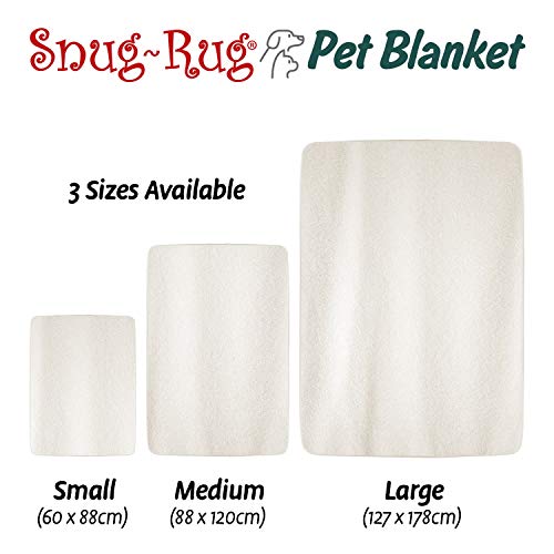 Snug Rug - Manta de Forro Polar Suave y cálida para Perros y Gatos - Manta Lavable para Coche sofá Cama