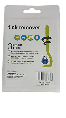 tick-off Tick Remover Twister para mascotas perros gatos caballos personas