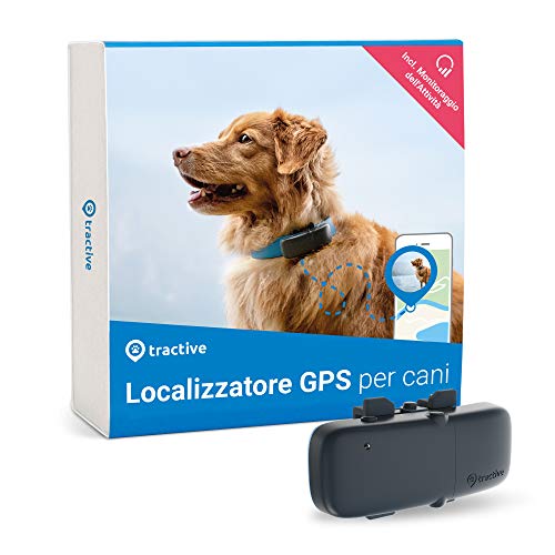 Tractive Localizador GPS para perros, rango ilimitado, seguimiento de actividad, resistente al agua (Último Modelo)