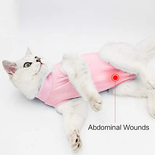 Traje de recuperación Profesional para heridas Abdominales o Enfermedades de la Piel, Alternativo para Gatos y Perros, después de la cirugía, Ropa para el hogar